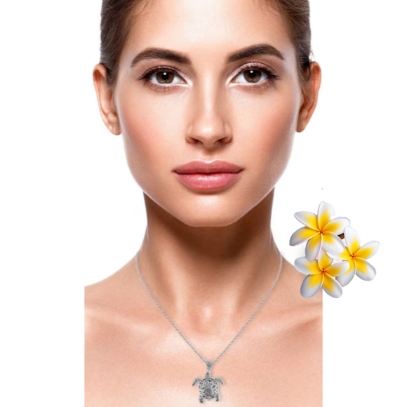 Bali Legacy Sterling Silver Filigree Sea Turtle Pendant - Picture 14 of 16